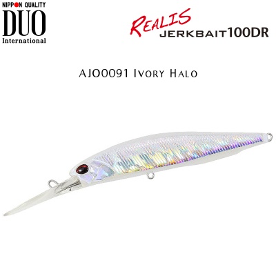 DUO Realis Jerkbait 100DR | AJO0091 Ivory Halo
