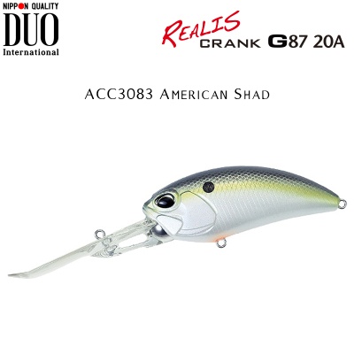  DUO Realis Crank G87 20A G-Fix | ACC3083 American Shad