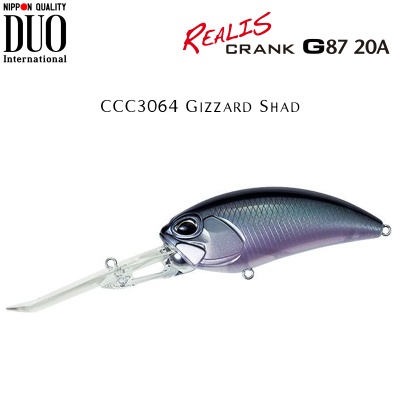  DUO Realis Crank G87 20A G-Fix | CCC3064 Gizzard Shad