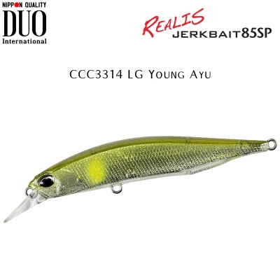 DUO Realis Jerkbait 85SP | CCC3314 LG Young Ayu