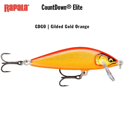 Rapala CountDown Elite | GDGO | Gilded Gold Orange