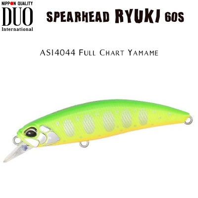 DUO Spearhead Ryuki 60S | ASI4044 Full Chart Yamame