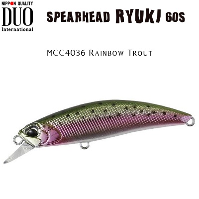 DUO Spearhead Ryuki 60S | MCC4036 Rainbow Trout