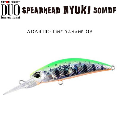 DUO Spearhead Ryuki 50MDF | ADA4140 Lime Yamame OB