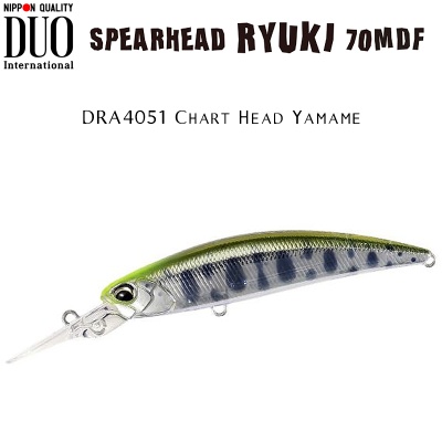 DUO Spearhead Ryuki 70MDF | DRA4051 Chart Head Yamame
