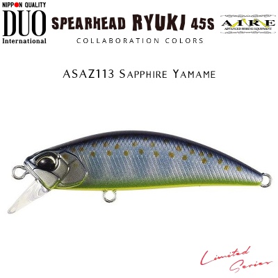 DUO Spearhead Ryuki 45S M-Aire | ASAZ113 Sapphire Yamame