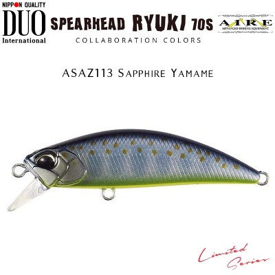 DUO Spearhead Ryuki 70S M-Aire | ASAZ113 Sapphire Yamame