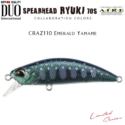 DUO Spearhead Ryuki 70S M-Aire | CRAZ110 Emerald Yamame