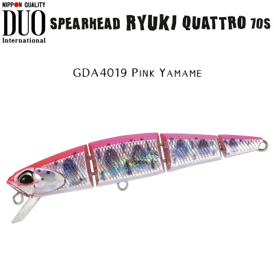 DUO Spearhead Ryuki Quattro 70S | GDA4019 Pink Yamame
