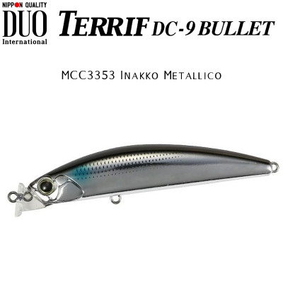 DUO Terrif DC-9 Bullet | MCC3353 Inakko Metallico