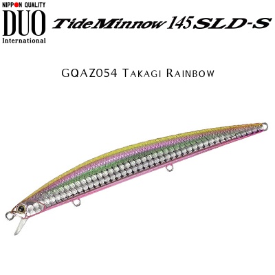 DUO Tide Minnow 145 SLD-S | GQAZ054 Takagi Rainbow