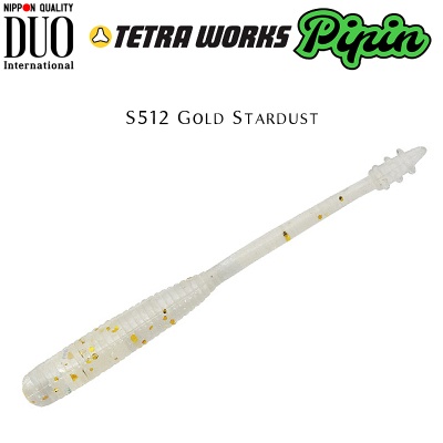 DUO Tetra Works Pipin 4.5cm Soft Bait | S512 Gold Stardust