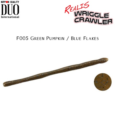 DUO Realis Wriggle Crawler | F005 Green Pumpkin / Blue Flakes