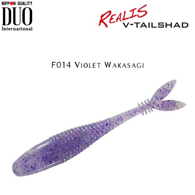 DUO Realis V-Tail Shad | F014 Violet Wakasagi
