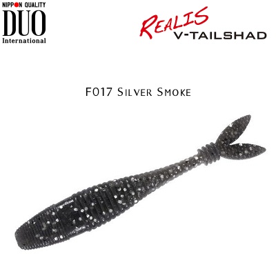 DUO Realis V-Tail Shad | F017 Silver Smoke