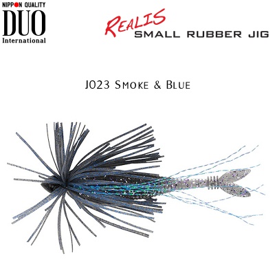 DUO Realis Small Rubber Jig | J023 Smoke & Blue