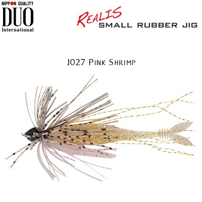 DUO Realis Small Rubber Jig | J027 Pink Shrimp
