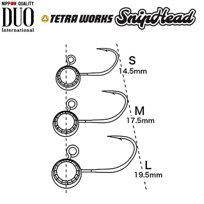 Микро джиг глава DUO Tetra Works SnipHead | Размери