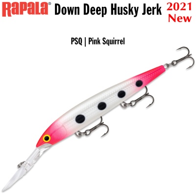 Rapala Down Deep Husky Jerk 12 PSQ | Pink Squirrel