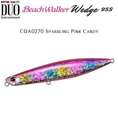 DUO Beach Walker Wedge 95S | COA0270 Sparkling Pink Candy