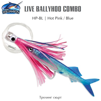 Williamson Ballyhoo Combo | Trolling Skirt | HP-BL - Hot Pink / Blue