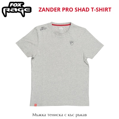 Fox Rage Zander Pro Shad T-Shirt | 100% Cotton