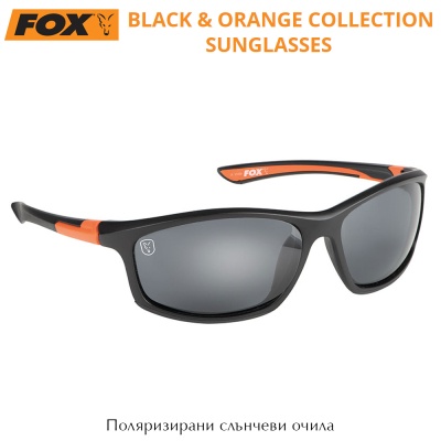 Fox Collection Black & Orange Sunglasses