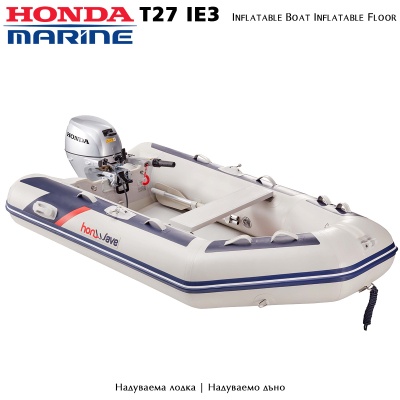 Honda T27-IE3 | Inflatable boat with inflatable floor