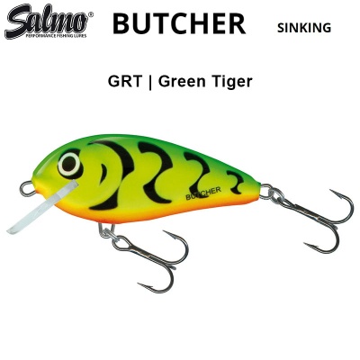 Salmo Butcher 5 Sinking GRT | Green Tiger