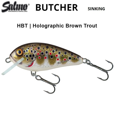 Salmo Butcher 5 Sinking HBT | Holographic Brown Trout