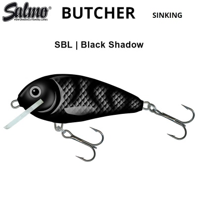 Salmo Butcher 5 Sinking SBL | Black Shadow