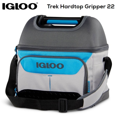 Igloo Playmate Hard Top Gripper 22-Can Trek Cooler | Gray/Blue