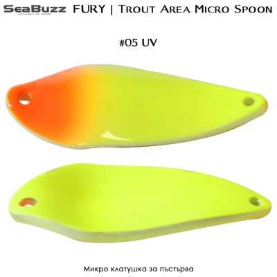 Sea Buzz FURY 4g | Trout Area Micro Spoon | #05 UV