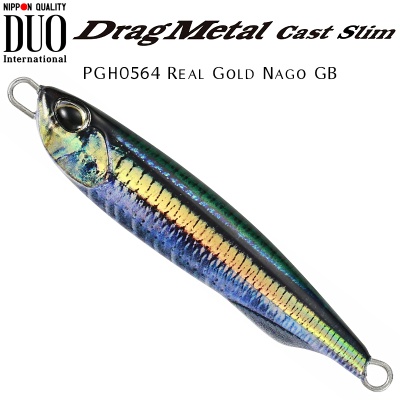 DUO Drag Metal CAST Slim | PGH0564 Real Gold Nago GB