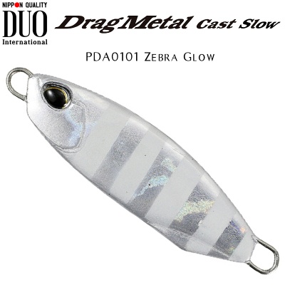 DUO Drag Metal CAST Slow Jig | PDA0101 Zebra Glow