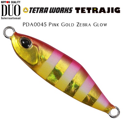 DUO Tetra Works Tetra Jig | PDA0045 Pink Gold Zebra Glow