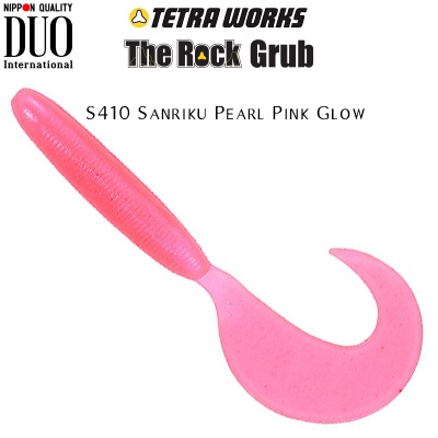 DUO Tetra Works The Rock Grub | S410 Sanriku Pearl Pink Glow