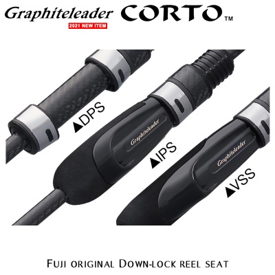 Graphiteleader Corto 21GCORS | Fuji original Down-lock reel seats