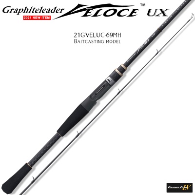 Graphiteleader Veloce UX 21GVELUC-69MH | Bass Baitcasting Rod