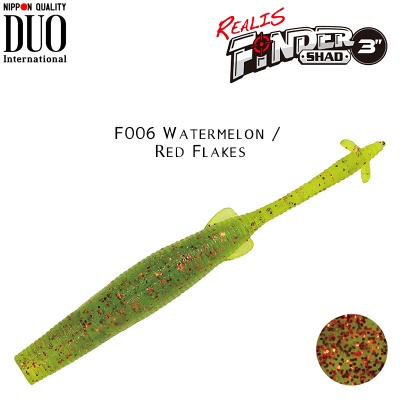 DUO Realis Finder Shad | F006 Watermelon / Red Flakes