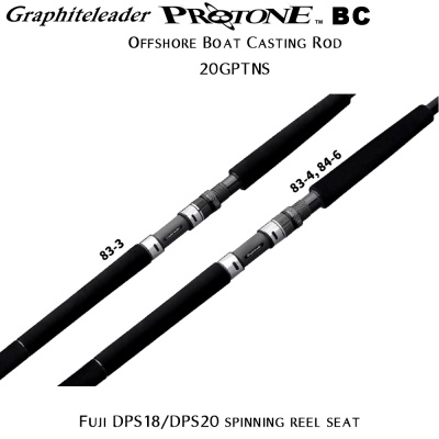 Graphiteleader Protone BC 20GPTNS | Fuji DPS18/DPS20 spinning reel seat