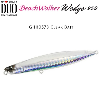 DUO Beach Walker Wedge 95S | GHH0573 Clear Bait