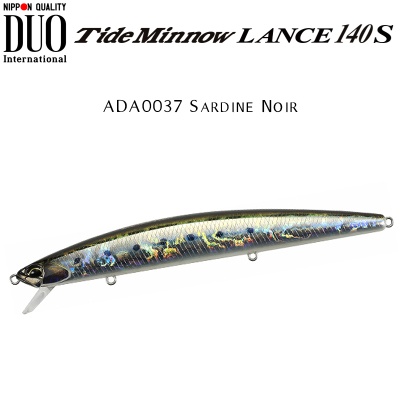 DUO Tide Minnow Lance 140S | ADA0037 Sardine Noir