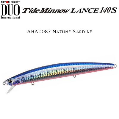 DUO Tide Minnow Lance 140S | AHA0087 Mazume Sardine