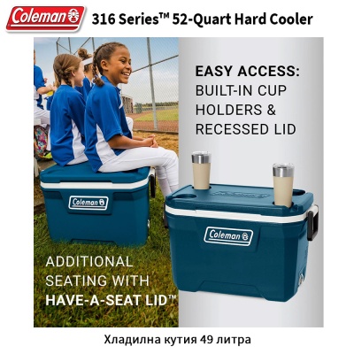 Coleman 316 Series™ 70-Quart Hard Cooler