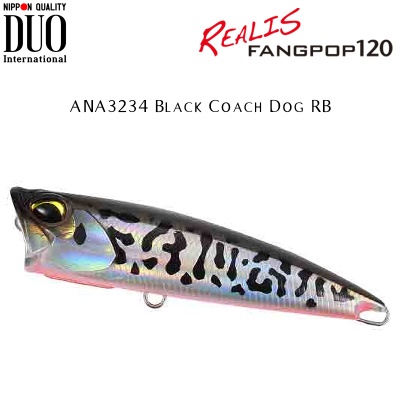 DUO Realis Fangpop 120 | ANA3234 Black Coach Dog RB