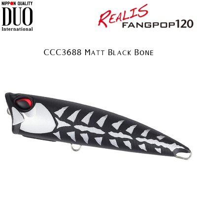 DUO Realis Fangpop 120 | CCC3688 Matt Black Bone