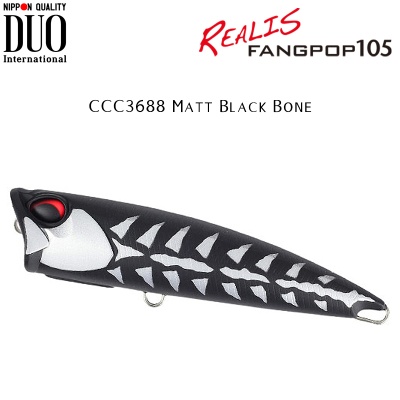 DUO Realis Fangpop 105 | CCC3688 Matt Black Bone