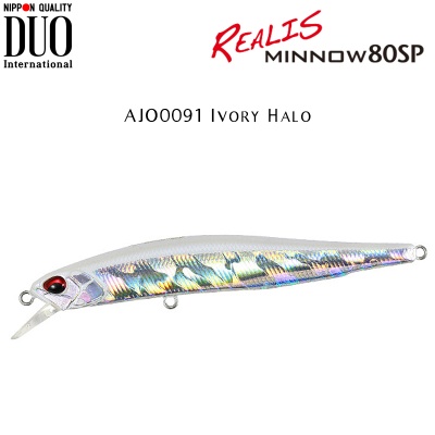 DUO Realis Minnow 80SP | AJO0091 Ivory Halo