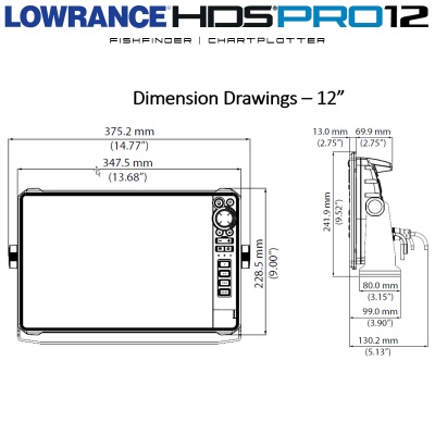 Lowrance HDS PRO 12 + сонда 3-в-1 Active Imaging HD